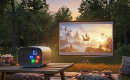 long battery portable projector