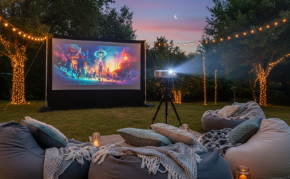 portable projector for daytime outdoor use
