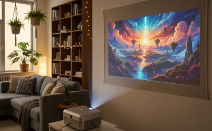 portable projector for apartment balcony