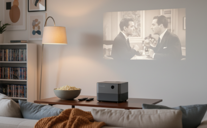 quiet portable projector for movies