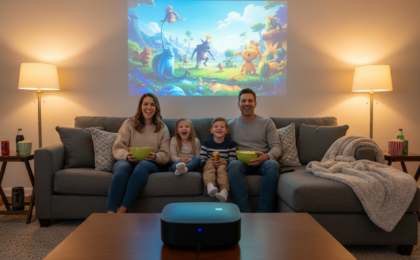 easy setup portable projector