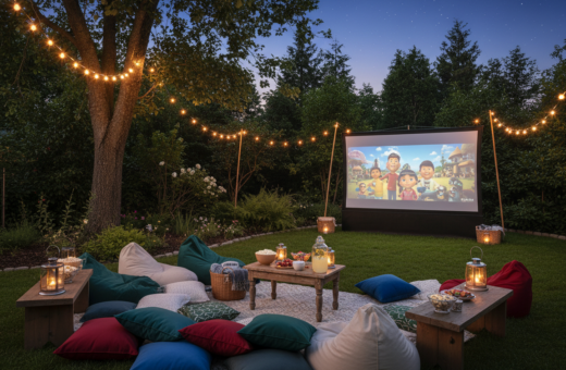 Easy Seating Arrangements for Small Outdoor Cinema Gatherings